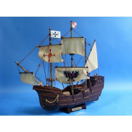 Wooden Santa Maria Limited Tall Model Ship 14"