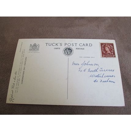 Raphael Tuck Postcard - Queen Elizabeth Coronation - Royal / Royalty