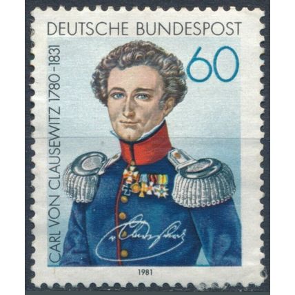 150th Death Anniv General Carl von Clausewitz- West Germany 1981 -Un H-MiNr 1114