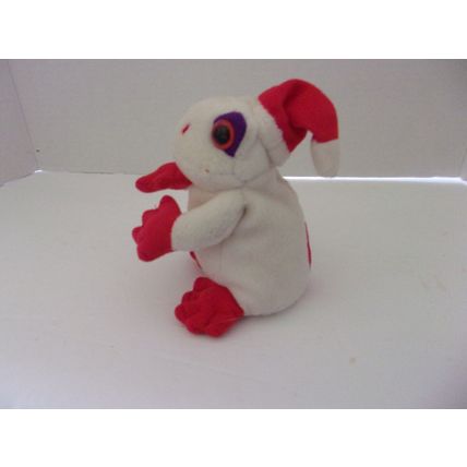 24K Beanie Boppers Special Effects Plush Christmas Frog 1997