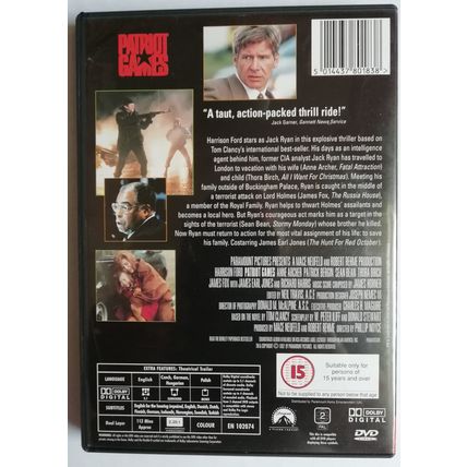 Patriot Games - Harrison Ford, Sean Bean, Anne Archer DVD