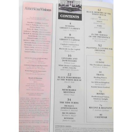 American Visions, Feb/March 1995 - The Untold Story Of Blacks In The White House