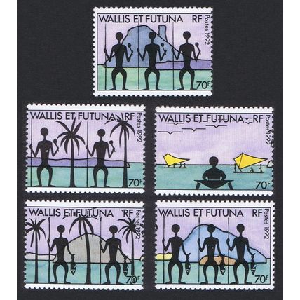 Wallis and Futuna Islands 5v 1992 MNH SG#606-610 Sc#436 a-e