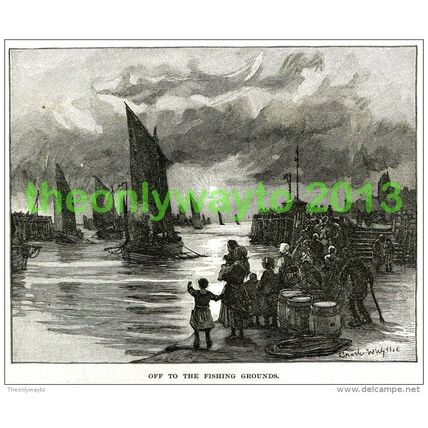 Off to the Fishing Grounds, Quiver, c1897 MODERN REPRODUCTION