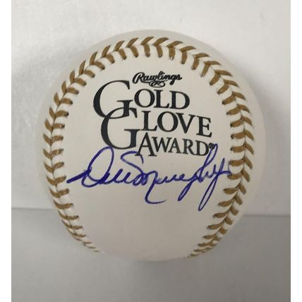 Dale Murphy Signed Autographed Gold Glove Major League (OML) Baseball : JSA COA