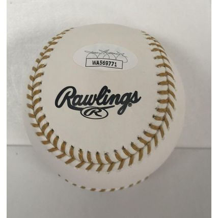 Dale Murphy Signed Autographed Gold Glove Major League (OML) Baseball : JSA COA