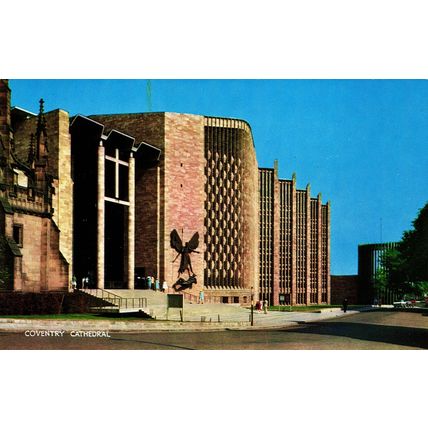 Postcard Coventry Cathedral. Unposted