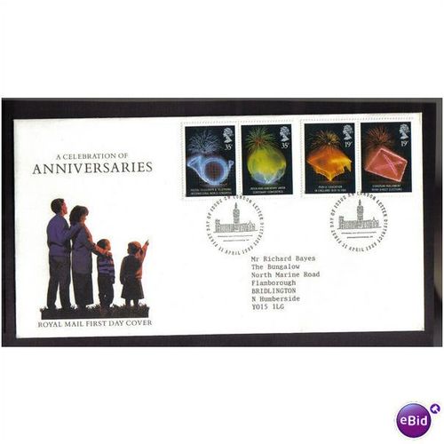 GB 1989 ANNIVERSARIES (SW LONDON LETTER DIS) SHS PMK