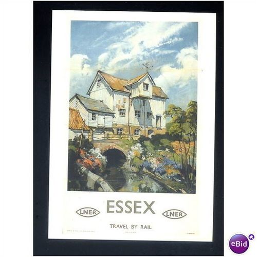 Advertising DGR 69 ESSEX LNER Art Postcard by Drumahoe Graphics