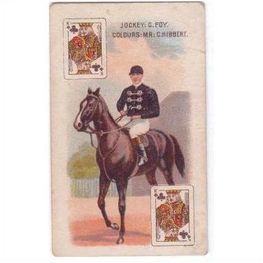 1914 Wills Scissors Jockeys Owners Colours King Clubs Foy Hibbert