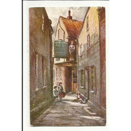 Yorkshire SCARBOROUGH Three Mariners Inn Art Postcard by Queen Series