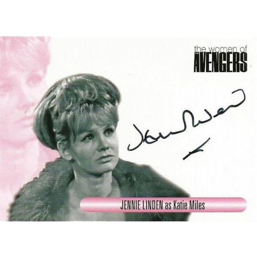 The Women of Avengers Auto Card WAJL Jennie Linden as Katie Miles