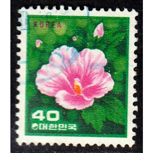 South Korea 1981 Flower 40W Used Stamp