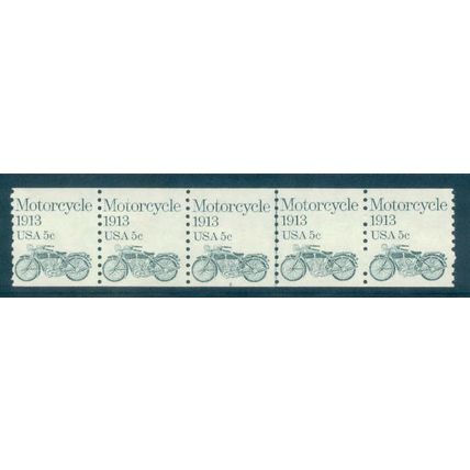 1899 5c Motorcycle Fine MNH Dry Gum PNC 2/5 V0117
