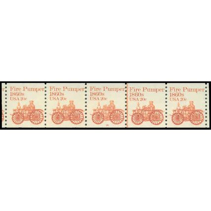 1908v 20c Fire Pumper Fine MNH Dry Gum PNC 16/5 P0530
