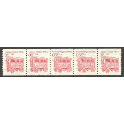 2452a 5c Circus Wagon Fine MNH Dry Gum PNC 1/5 P0822
