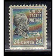 828 24c Benjamin Harrison Fine MNH O4177