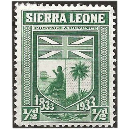 Sierra Leone 1933 SG168 1/2d Green Mounted Mint .. ..