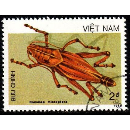 Vietnam 1987 Insect 2d Used Stamp
