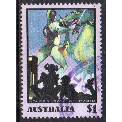 Australia 1991 Golden Days of Radio - The Argonaut's Club for Children $1 Used