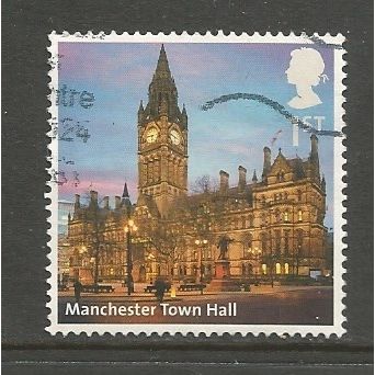 Great Britain 2012 UK A-Z Manchester Town Hall 1st class, used. SG3294
