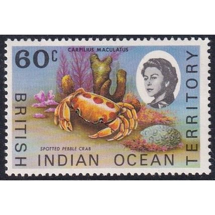 British Indian Ocean Territory 1968 SG 23a UMM - Marine Life (E-662 (1))