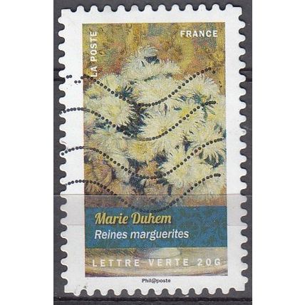 France 2015 Michel 6137 O Cote (????) ?.?? € Marie Duhem Reines marguerites