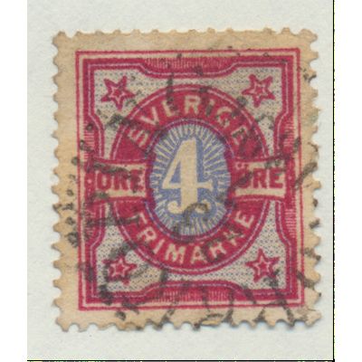 Sweden Stamp Scott #55, Used