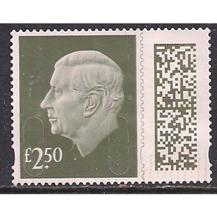 GB 2024 KC 3rd £2.50 Gooseberry Green Machin Used SG V5026 ( L1066 )