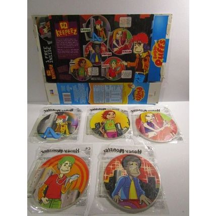 Quaker - Sugar Puffs 2005 Cereal Box Empty Set of 5 Sealed CD Keeperz