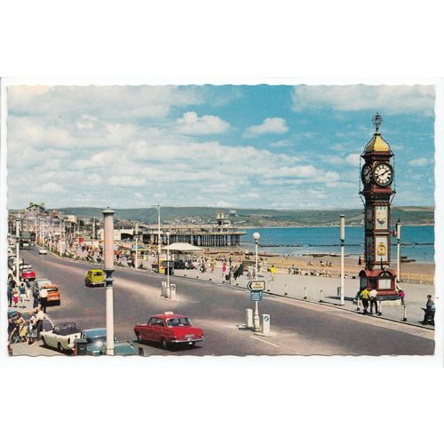 The Promenade & Pier Bandstand Weymouth Dorset Postcard 8232