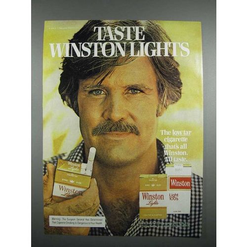 1978 Winston Lights Cigarette Ad - Taste