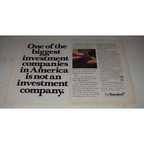 1983 Travelers Insurance Ad - Biggest Investment