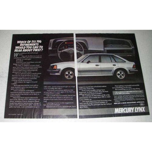 1984 Mercury Lynx Car Ad - 196 Refinements