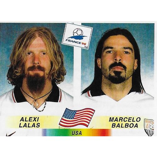 Panini's FIFA World Cup France 1998 Stickers: No.409 - Lalas / Balboa