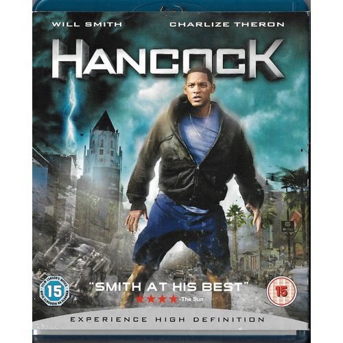 Hancock (Blu-ray, 2008, 2-Disc Set) Will Smith / Charlize Theron