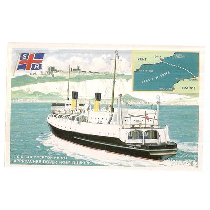 SOUTHERN RAILWAY SHIPPING 6 x collector cards SET S9 by Dalkeith Pub. Postcard