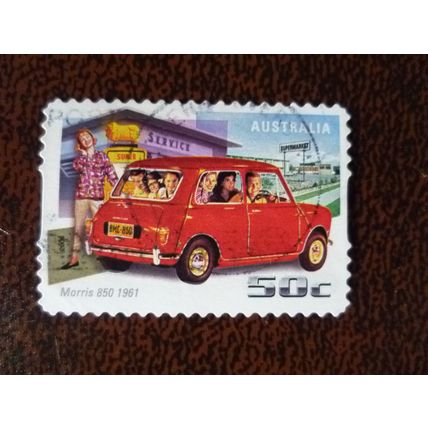 Australia 2006 Driving through the years Morris 850 Mini 50c used stamp SG2680