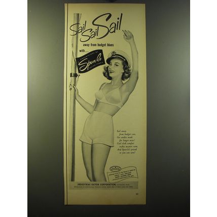 1950 Spun-Lo Lingerie Ad - Sail Sail Sail
