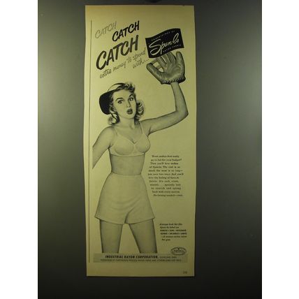 1950 Spun-Lo Lingerie Ad - Catch Catch Catch