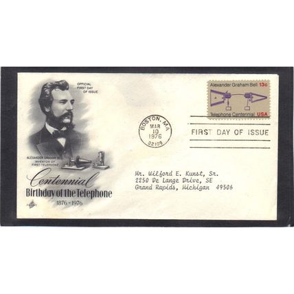 FDC Art Craft 1683 13c Telephone (Cachet-Typed/A) CV41795