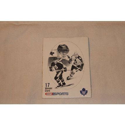 Wendel Clark 1986/87 Kraft Drawing