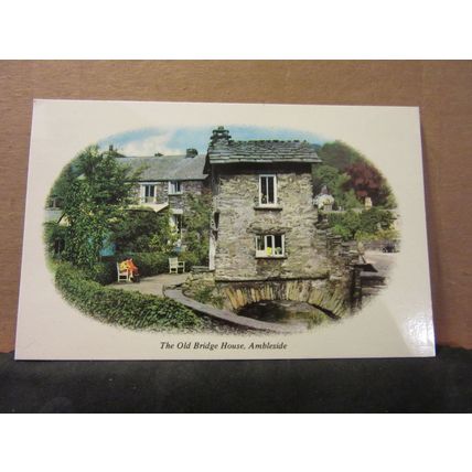 OLD BRIDGE HOUSE, AMBLESIDE, LAKE DISTRICT unused postcard Colourmaster 1979 #
