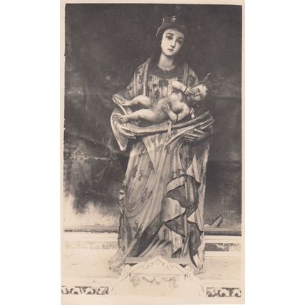 Maria Holy Mary Madonna Taormina Italy Old Postcard
