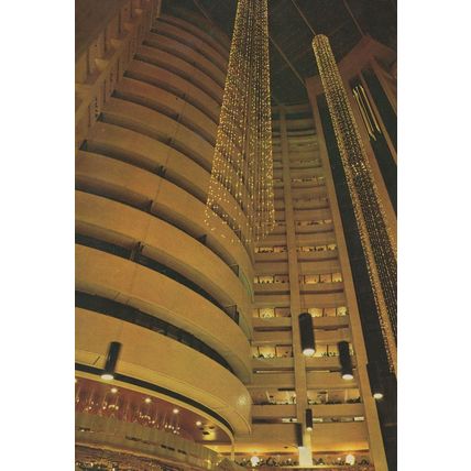 Giant Lobby Of Taipei Regency Taiwan China Hotel Postcard