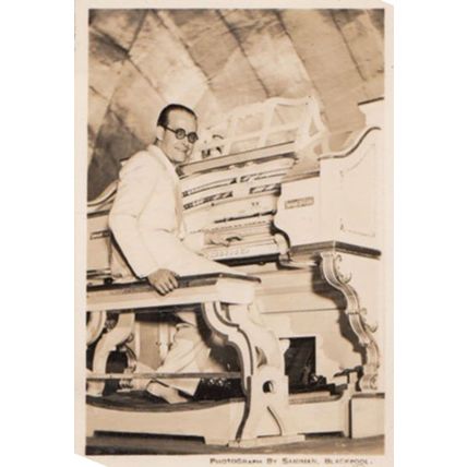 Horace Finch on Wurlitzer Organ Empress Ballroom Blackpool Antique Small Photo