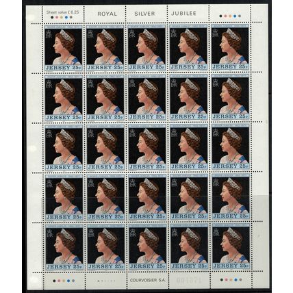 ZAYIX - Great Britain Jersey 168-170 MNH QE2 Silver Jubilee sheets 072422SL13
