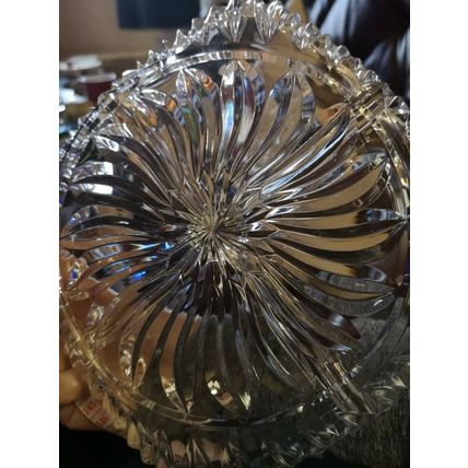Segmented Cut Glass Serving Dish