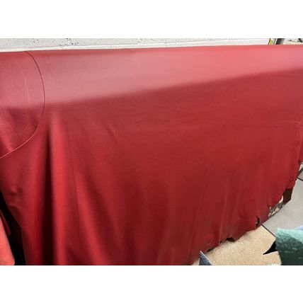 Italian Full Whole Leather Cow Hide Colour Wine/Claret, 48 sq ft per hide
