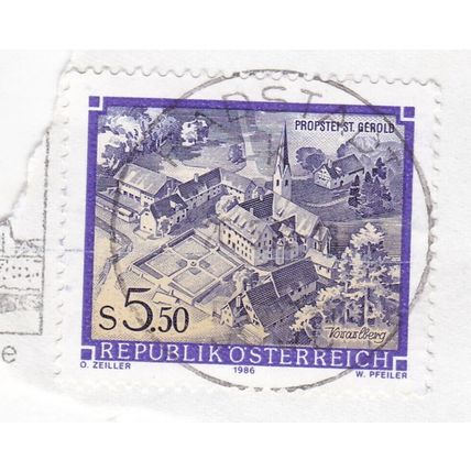 Radstadt cancel Austria 1986 on Propstei St Gerold 5.5s VGC